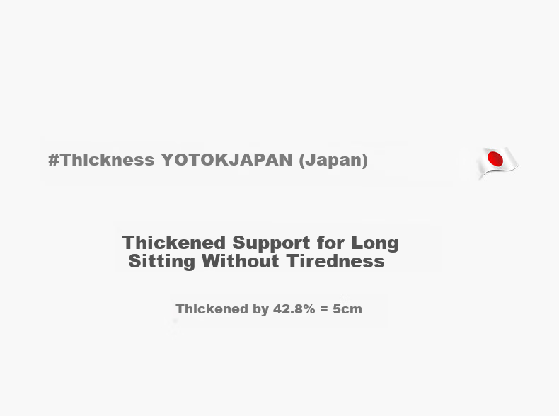 Youtengyouju YOTOK (Japan) Genuine Memory Foam Seat Cushion, Butt Pad, Chair Mat, Office Long-Sitting Floor Stool Seat Cushio 6