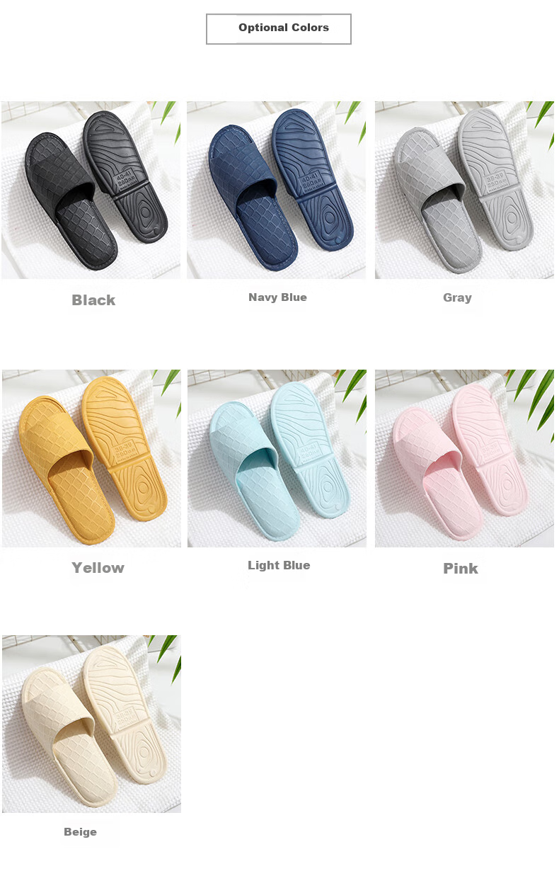 GUOLUOFEI Travel Foldable Portable Ultra-Light Slippers for Hotel Summer Use, Men And Women, Pink, Size 36-37 2