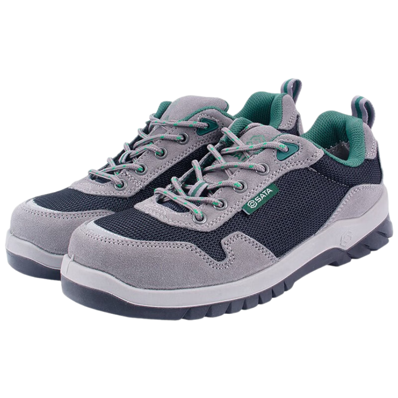 SATA Work Safety Shoes Men's Anti-Static, Puncture-Resistant, Anti-Smash, Slip-Resistant, Wear-Resistant FF0712 Gray Size 42