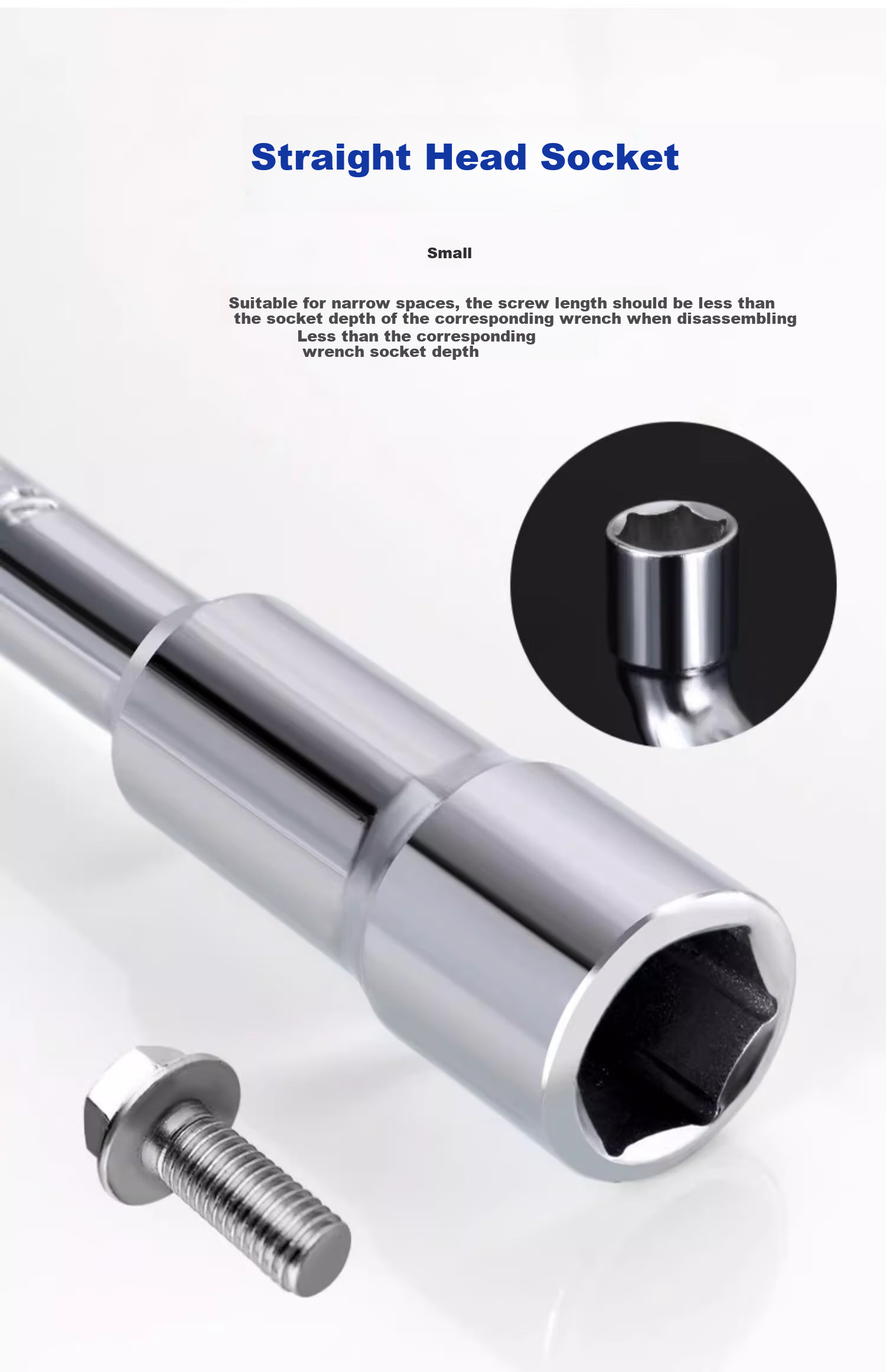 No.1 Factory 13MM L-Shaped Socket Wrench 7-Shaped Pipe Double-Ended Elbow Perforated Hex Socket Pipe Wrench Set 7