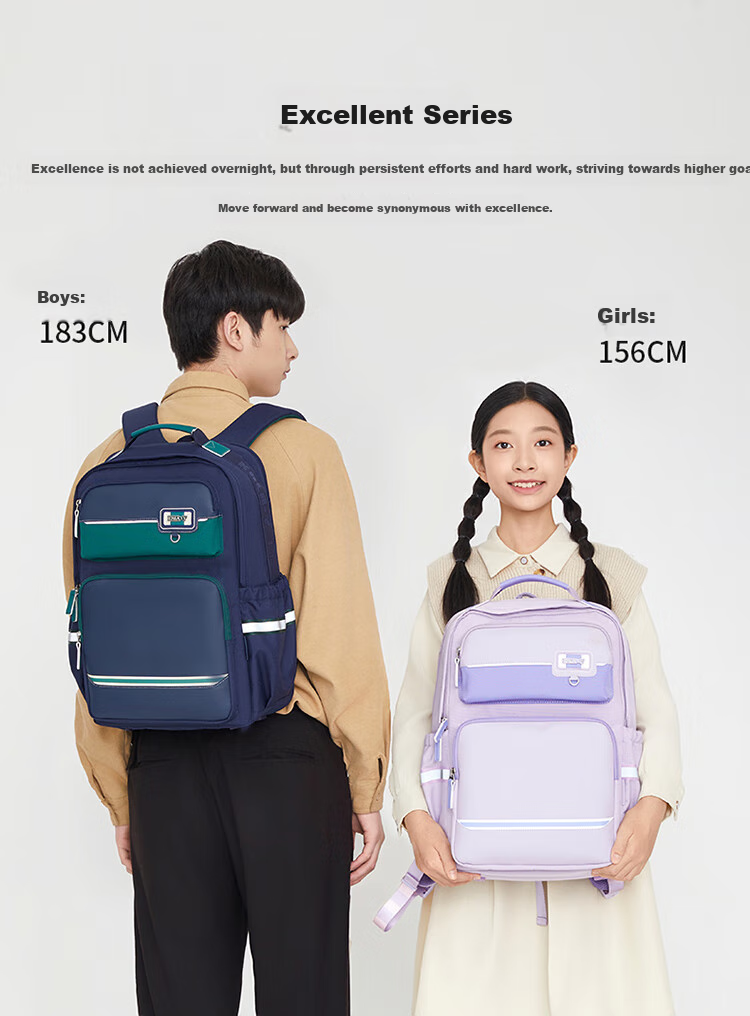 KALA·Y Backpack for Middle School Students, Stylish Ultra-Light Cloud Backpack for Primary School Grades 5-9, Stress-Relieving Unisex Shoulder Bag for Male And Female Students 2