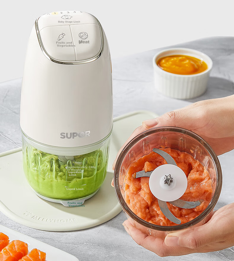 SUPOR Baby Food Processor, Puree Maker for Different Age Groups, Baby Food Preparation Machine, Baby Food Tool with 8 Blades And Single Cup, Single Blade, FB16A 14