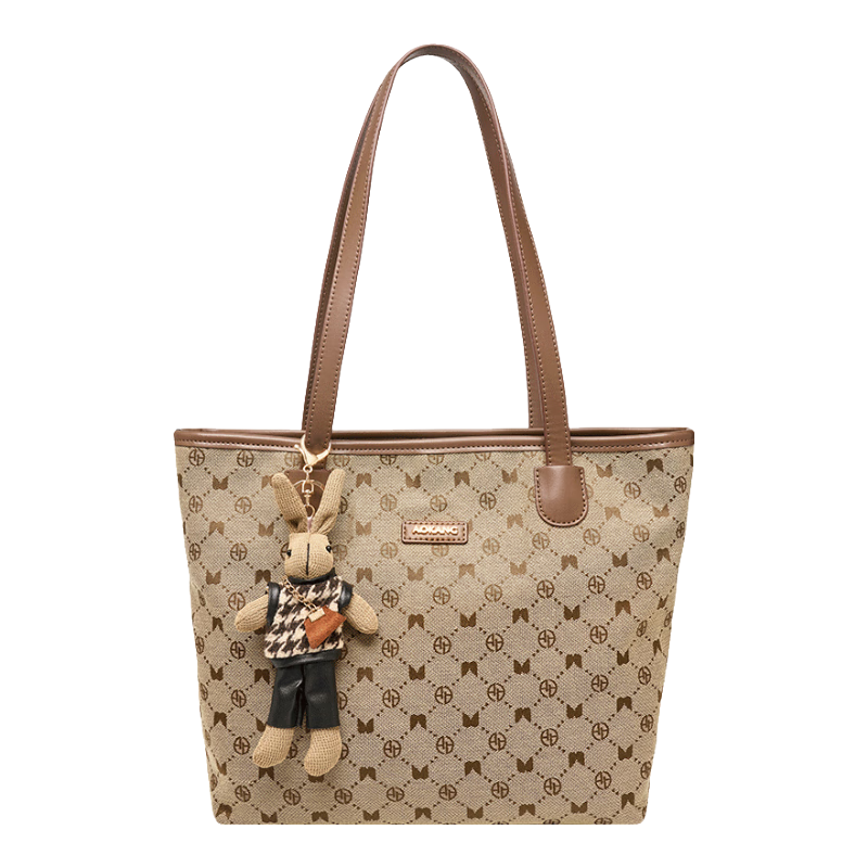 Aokang Women's Bag Fashionable Vintage Floral Tote Light Luxury Commuter Shoulder Bag Birthday Gift for Girlfriend Wife