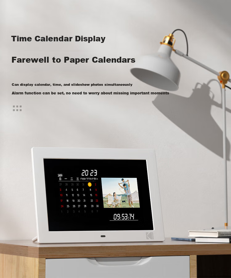 KODAK Digital Photo Frame, 10.1-Inch HD Electronic Album Video Player, White, Mid-Autumn Festival Gift 9