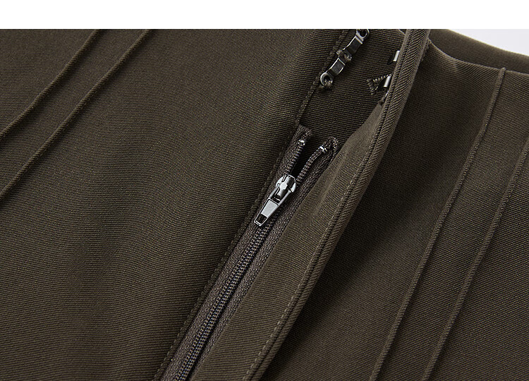 Dme [Wu Gan Liyou] Autumn Urban-Style Three-Dimensional Double-Lined Pencil Pants for Petite Women, Casual Trousers 4