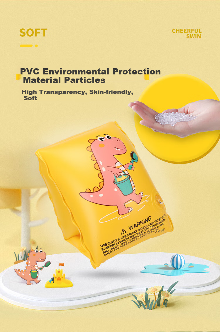 Swimbobo Children's Swimming Arm Rings, Baby Swim Rings, Water Sleeves, Swimming Rings, Children's Swimming Equipment BO1100 Pink Dinosaur 5