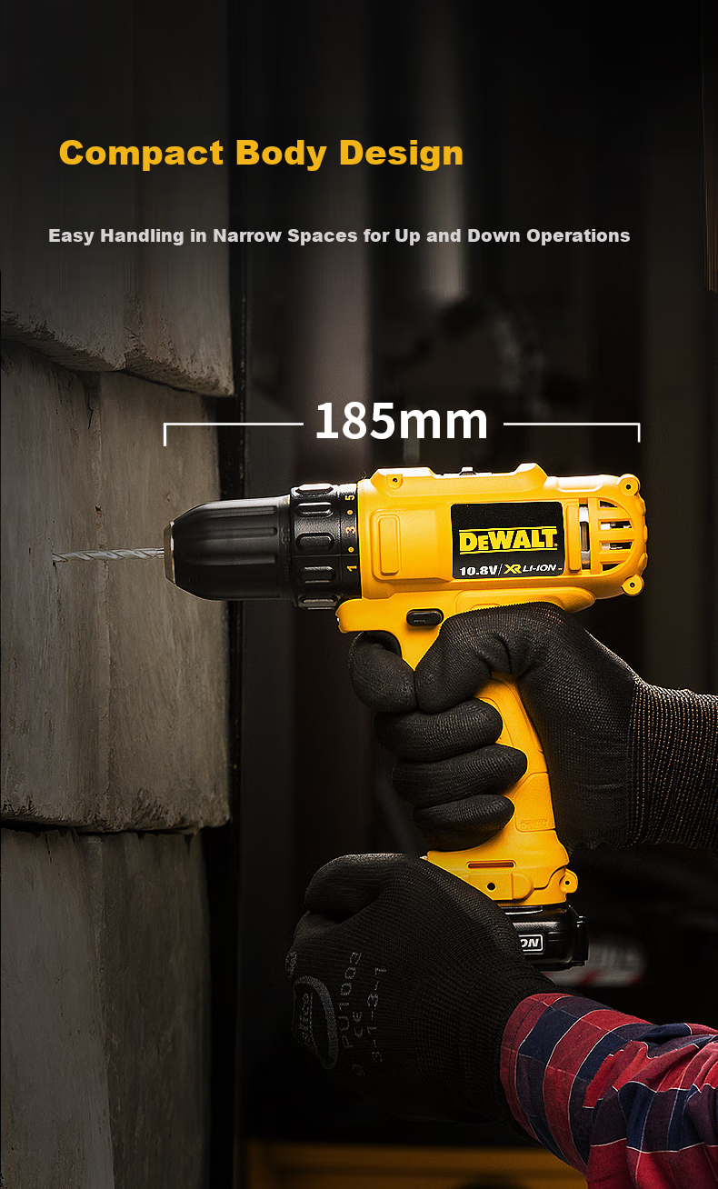 DEWALT 12V Lithium-Ion Drill Driver Electric Screwdriver Two Batteries One Charger Set DCD700DK2-A9 2