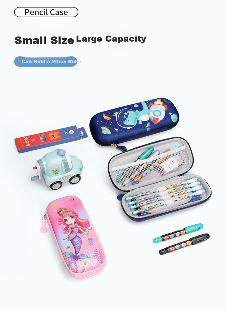 GOLF Pencil Case Stationery Box Large Capacity for Elementary School Students Children's Pencil Case Cute Cartoon Design for Boys And Girls High Aesthetic Value 3