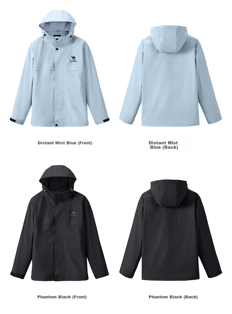CAMEL Sports Jacket, New Style for Men And Women, Spring And Autumn Casual Fleece-Lined Jacket, Outdoor Water-Repellent Windproof Mountaineering Coat, Windbreaker 26