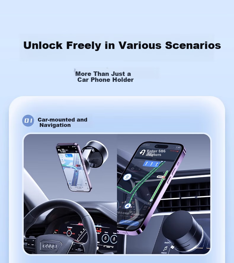 Stiger [Over 10,000 Sold] Car Phone Holder, Vacuum Magnetic Mount, Car Navigation MagSafe Suction Cup Holder 10