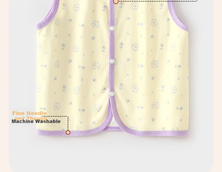 Badibadi Pure Cotton Infant And Toddler Vest, Spring And Autumn Wearable Inner Layer, Warm Fashion Versatile, Little Bear Playmate, Size 120 10