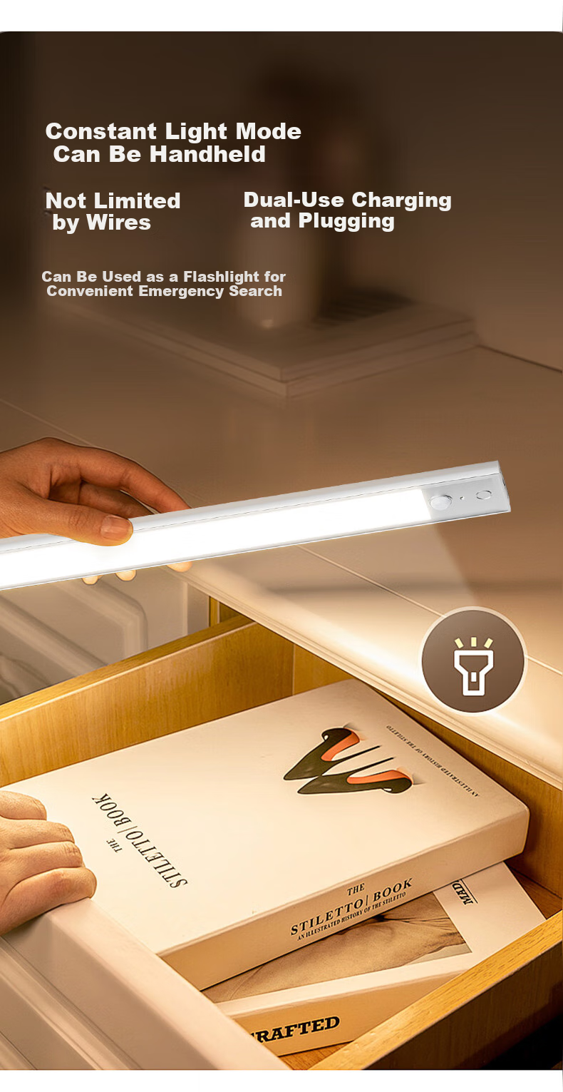 Oppein Smart Sensor Cabinet Wardrobe LED Human Motion Light Bedside Corridor Entrance Light 8