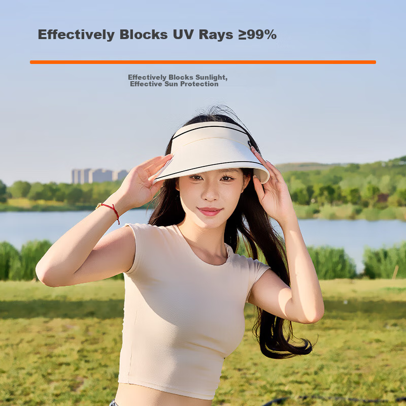 Suncojia Sun Protection Hat for Women, Visorless Outdoor Sports Cycling Fitness UV Protection Sun Hat