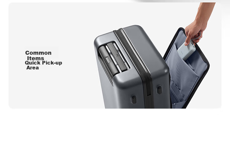 Mijia Xiaomi Luggage, 20-Inch Carry-On Suitcase, Business Travel Case, Front Opening, Password Lock, Graphite Gray 5