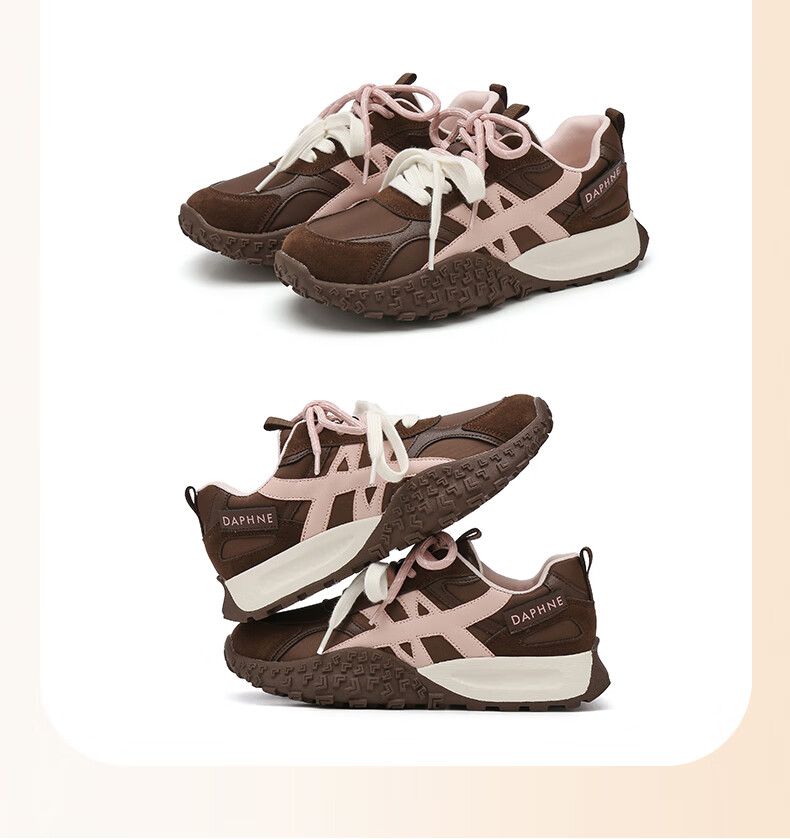 DAPHNE Women's Height Increasing Shoes 2026 New Spring Fashion Casual Thick Sole Breathable Sports Training Shoes 22
