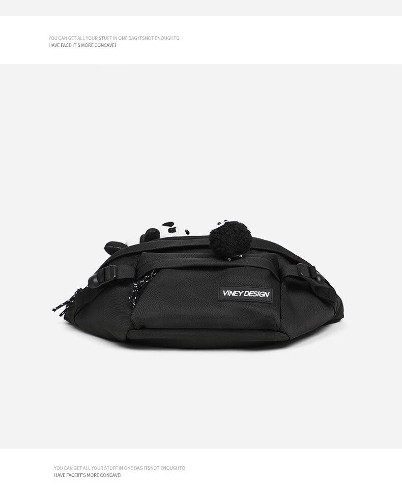 Viney Men's Crossbody Bag, Waist Pack, Chest Pack, Large Capacity Backpack, Travel Bag, Commuter Shoulder Bag, Portable Phone Bag, High-End 4