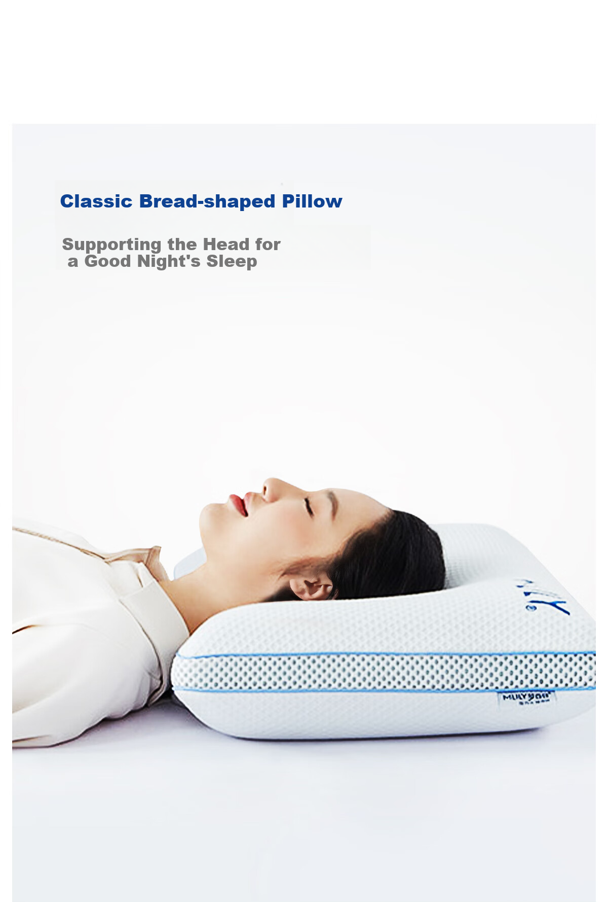 MLILY Memory Foam Pillow, Zero Pressure Slow Rebound Gel, Deep Sleep Cervical Pillow, Pillow Core, Single Person Comfortable Sleep, Zero Pressure Pillow, S Size 3