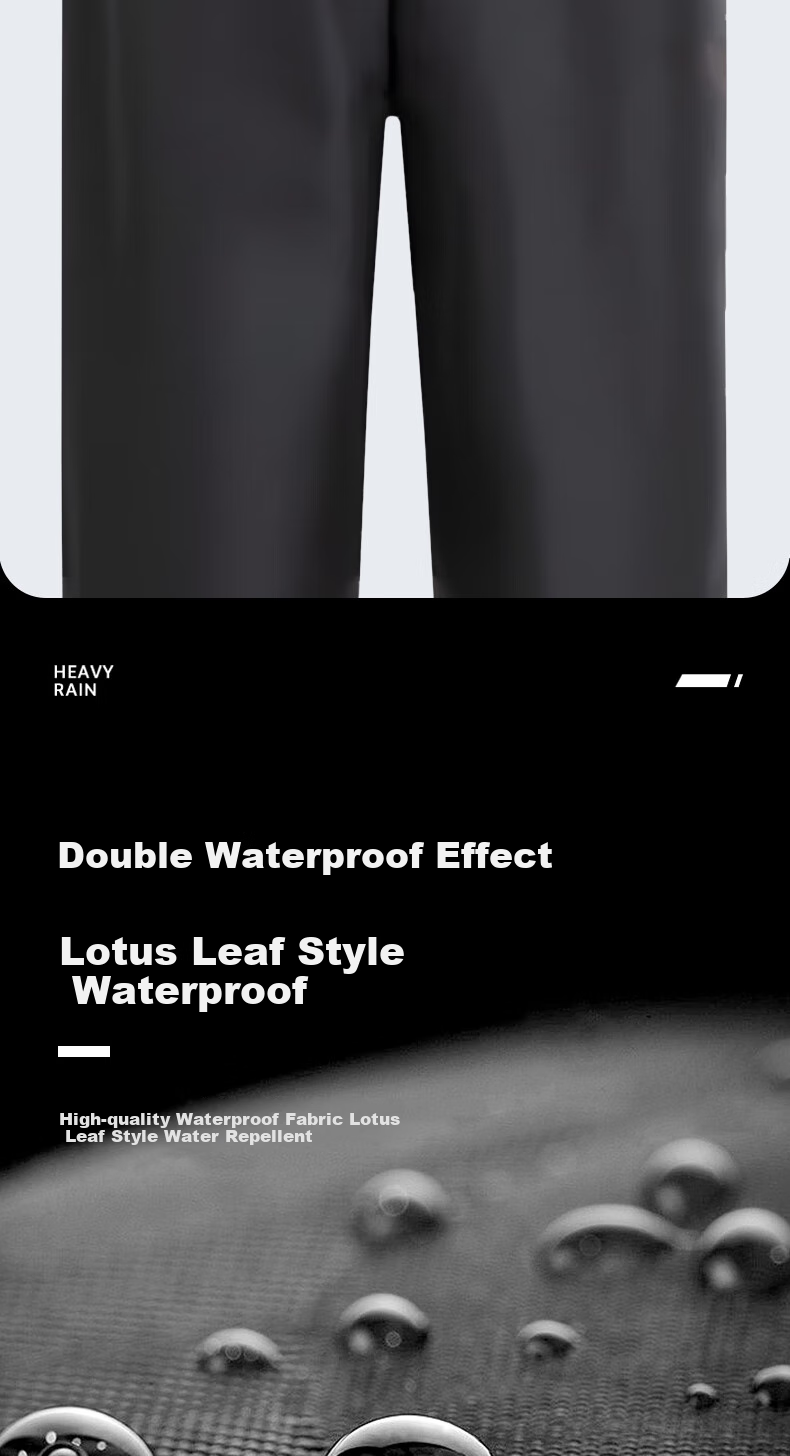 Leyoubaiyi Split Reflective Raincoat And Pants Set, Standard Heavy Rain Protection Suit, Emergency Traffic Rain Protection for Patrol Duty And Flood Control 12