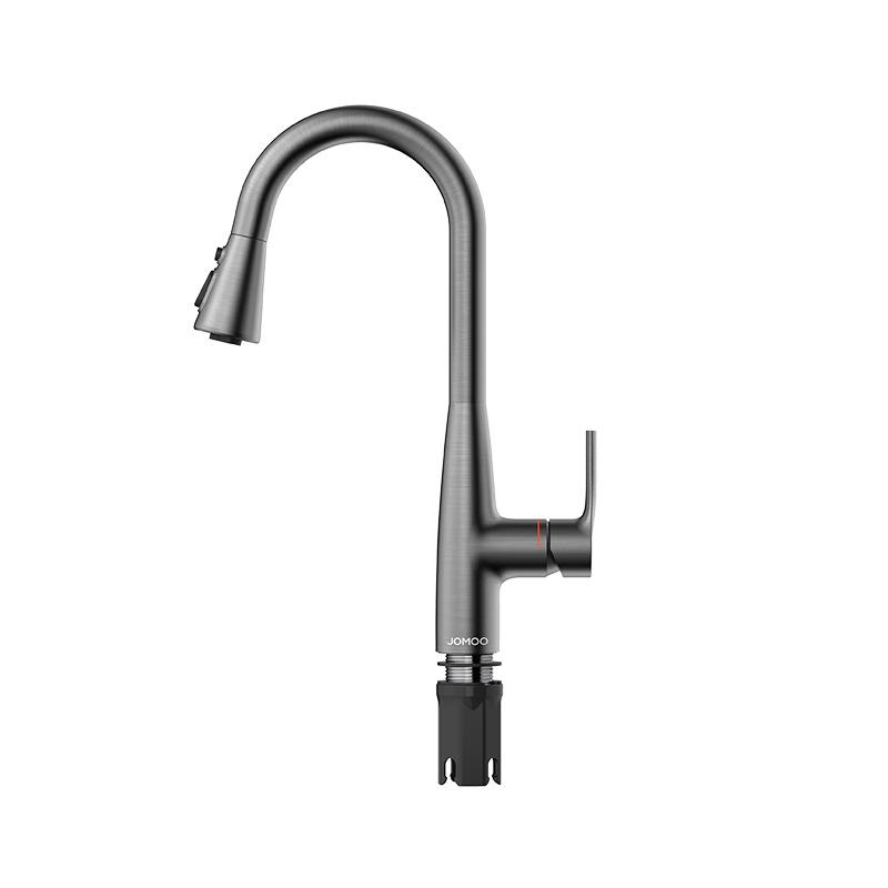 JOMOO Triple Water Outlet Suspended Hot And Cold Dual Control Pull-Out Faucet Kitchen Tap 33098-385/HBS5