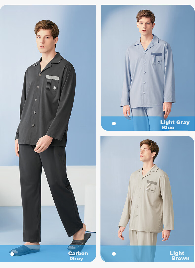 Fenteng Women's Pajamas, 5A Antibacterial Pure Cotton, Simple Solid Color, Breathable, Suitable for Outdoor Wear, Home Loungewear Set, Soft Cotto 11