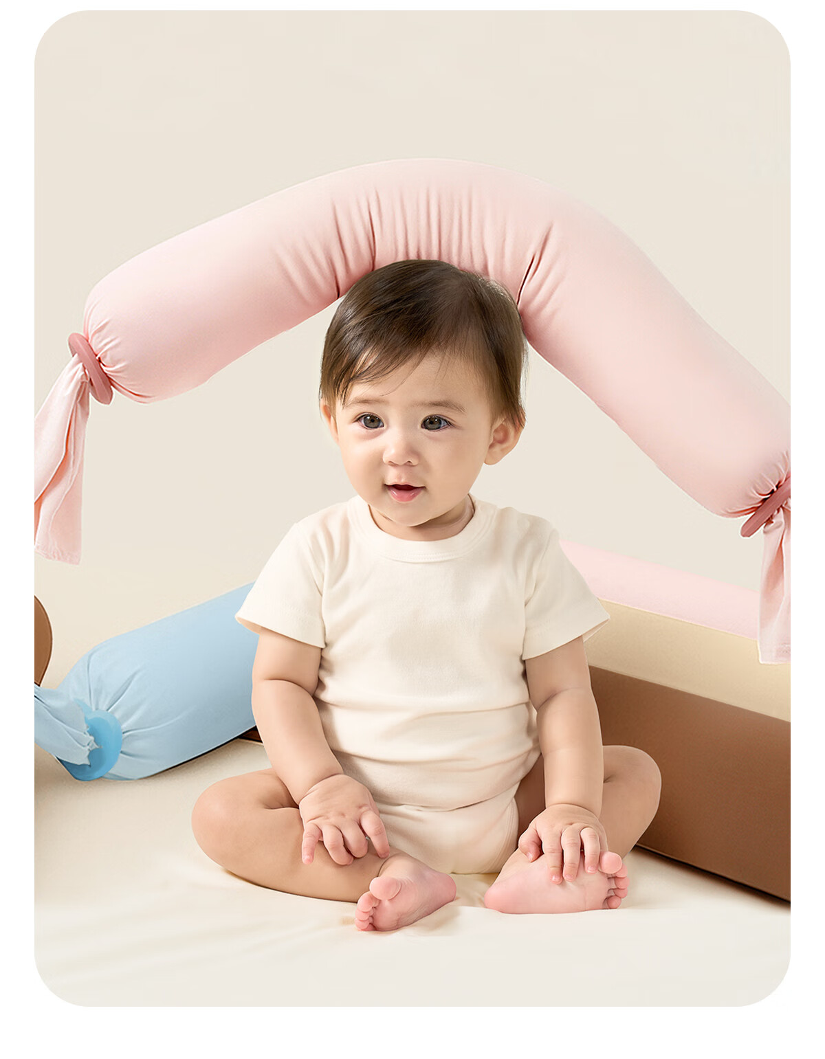 JOYNCLEON Newborn Baby Children's Candy Soothing Pillow Baby Pillow Sleep Aid Side Sleeping Hug Pillow Blue Jzt198149 31