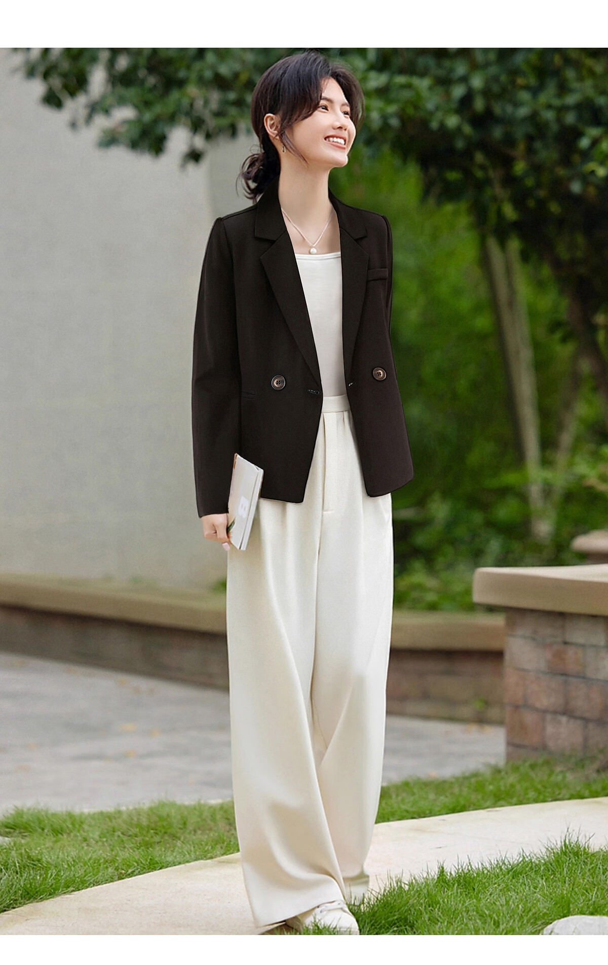 Taxiang Short Blazer Jacket for Women, Spring And Autumn High-End Style, Elegant Women's Suit Jacket Cardigan Top T51D035 19