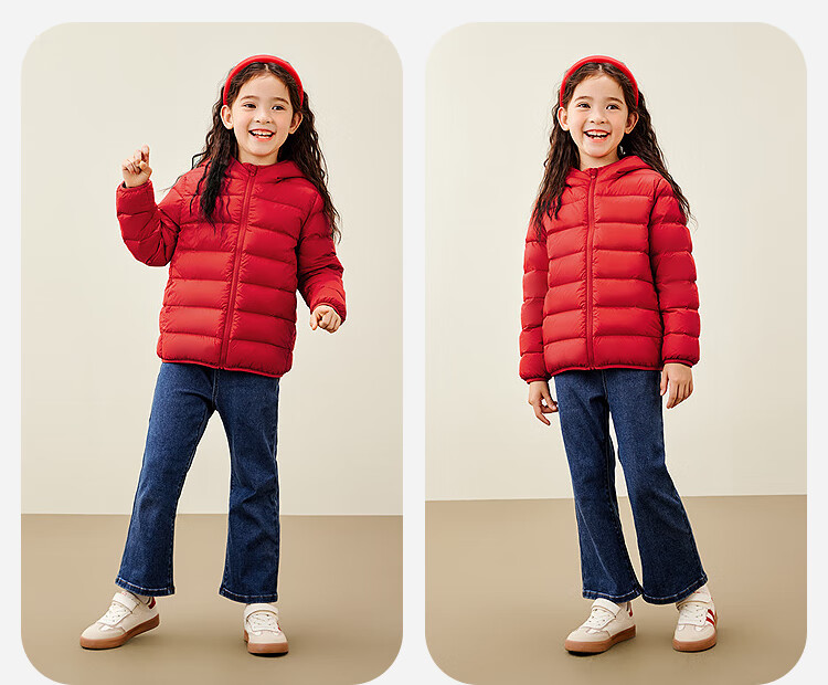 Minibala Unisex Kids Lightweight Warm Ribbed Down Jacket 2025 Autumn Winter New Arrival, Water-Resistant 7