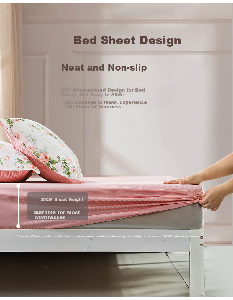FUANNA Cotton Bedding Set of Three Pieces, Printed Single Bed Sheet for Student Dormitory, Xiyan 152*210cm 4