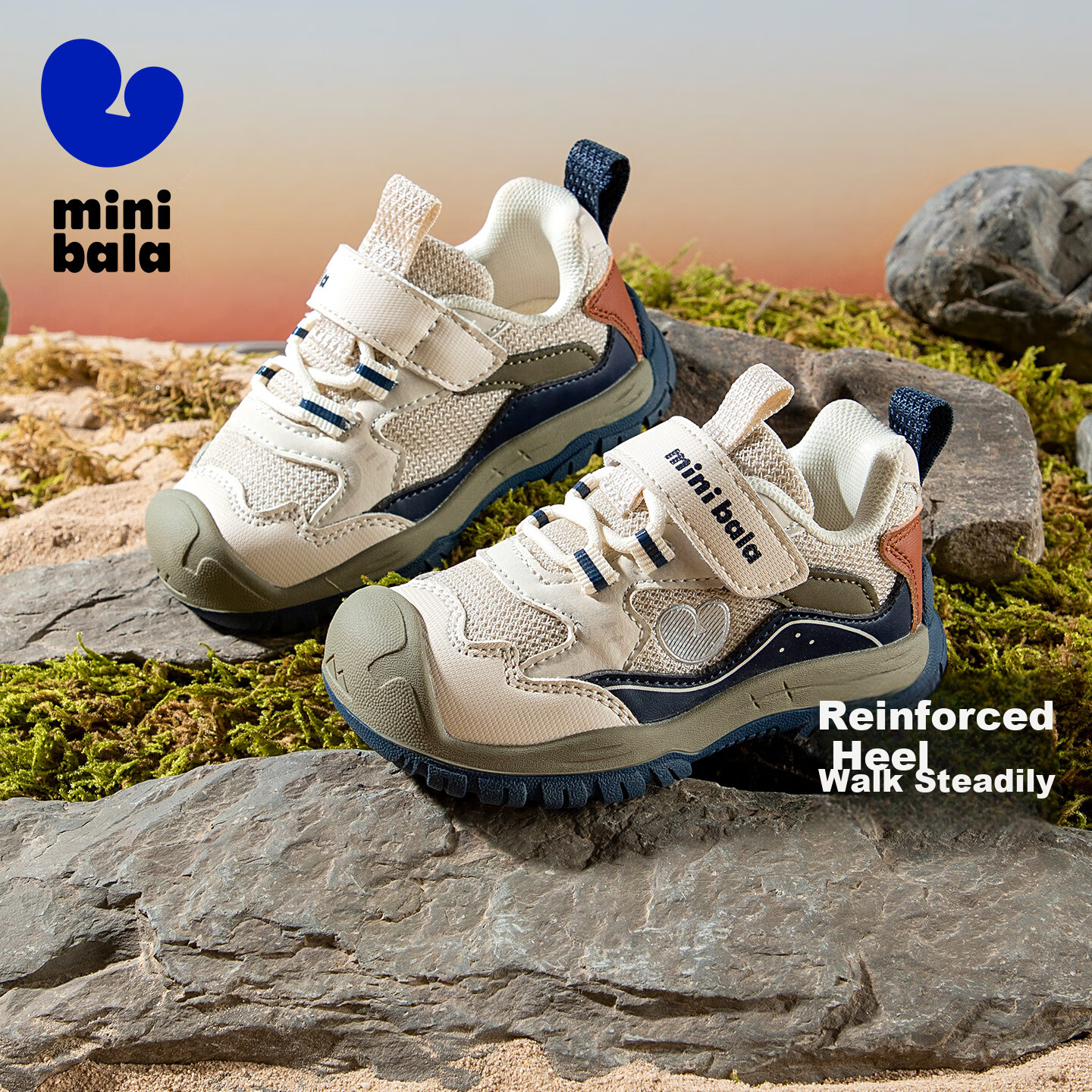 Minibala Spring And Autumn New Baby Walking Shoes, Closed-Toe Anti-Collision Toddler Casual Sneakers for Boys And Girls