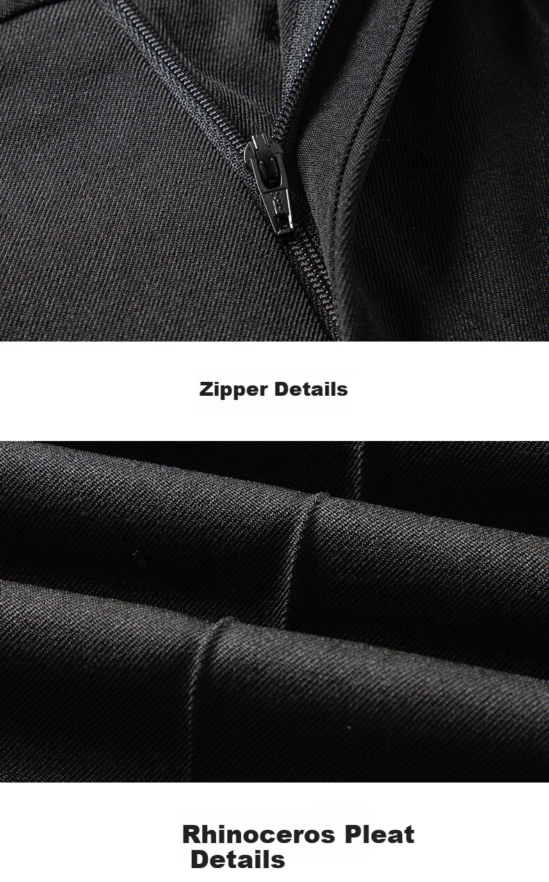 FIRS Anti-Wrinkle Men's Spring Autumn Loose Workwear Business Casual Slim Straight Formal Trousers 11