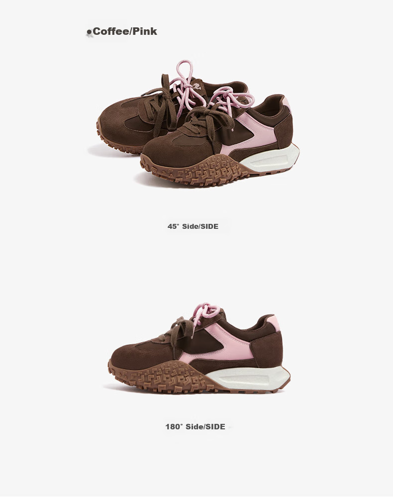 CAMEL Women's Yanyang Shoes with Light Soft Casual Sneakers L25A255136 Purple/beige 36 26