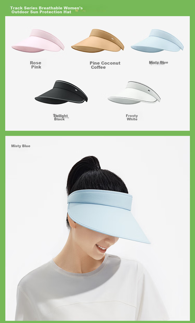 Beneunder Women's Sun Hat Open Top Sunshade Hat UV Protection Face Cover Fashionable Versatile Blue 26