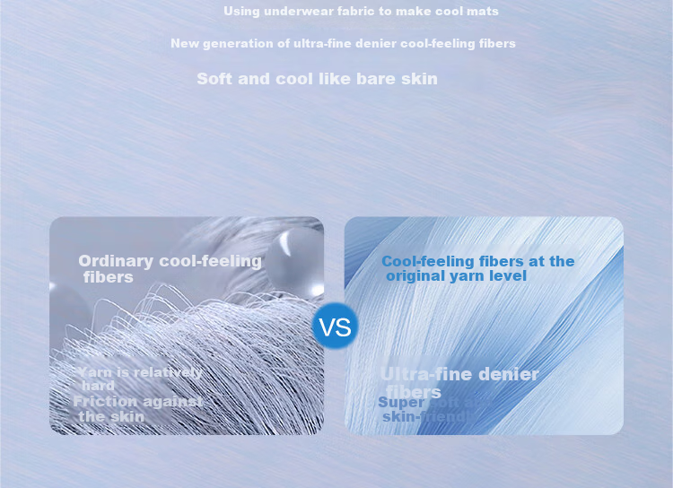 Wangyiyanxuan Aurora Naked Cooling Mat Ice Silk Mat, Class A Antibacterial Ice Skin Cooling Mat Fitted Sheet Set of Three Pieces 180*200cm, Ice Blue 5
