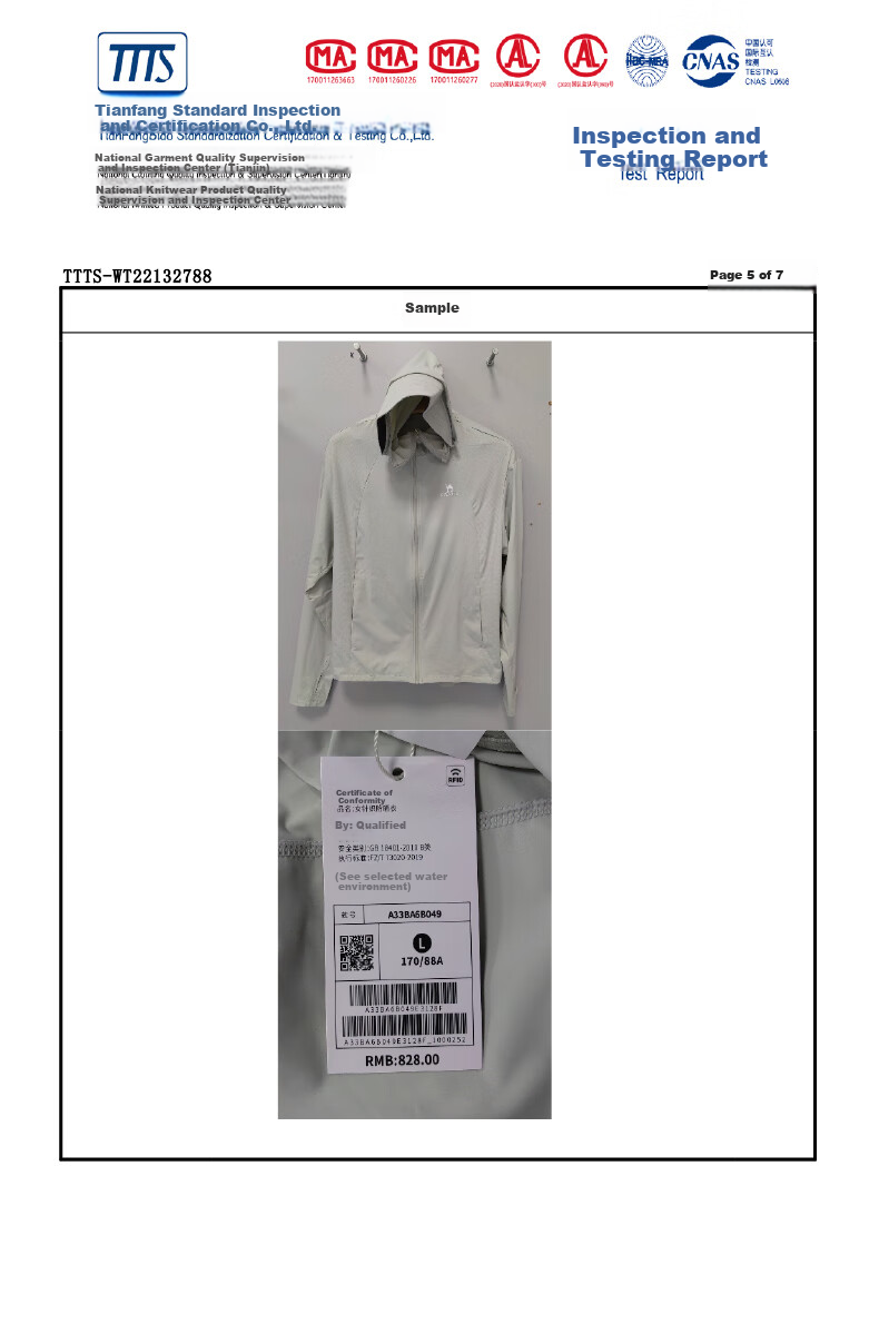CAMEL Wang Junkai Edition Original Yarn Sun Protection Jacket Women High SPF Ice Cooling Quick-Dry Outdoor Skin Jacket O002 M 31