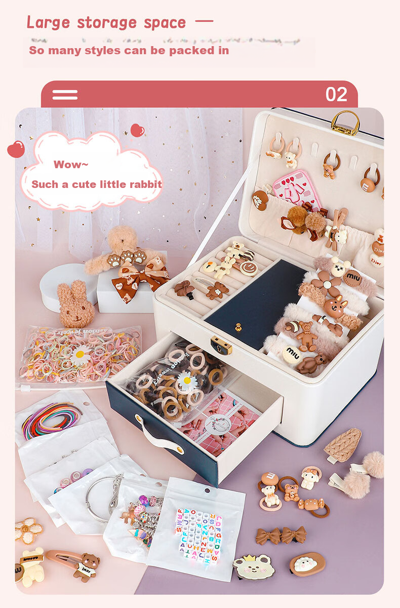 TAOTAOTIANCAI Girls' Birthday Gift, Pretend Play Toys for 7-14 Year Old Girls, Beading Bracelet Making Kit with Jewelry Box for Children 3-6 3