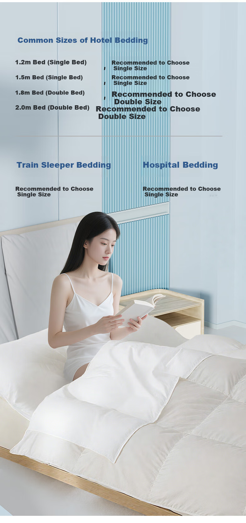 Grace Disposable Sleeping Bag, Hotel Hygiene Travel Bed Sheet Set, Four-Piece Single/double Bedding Set, Integrated Design, 2-Pack 10