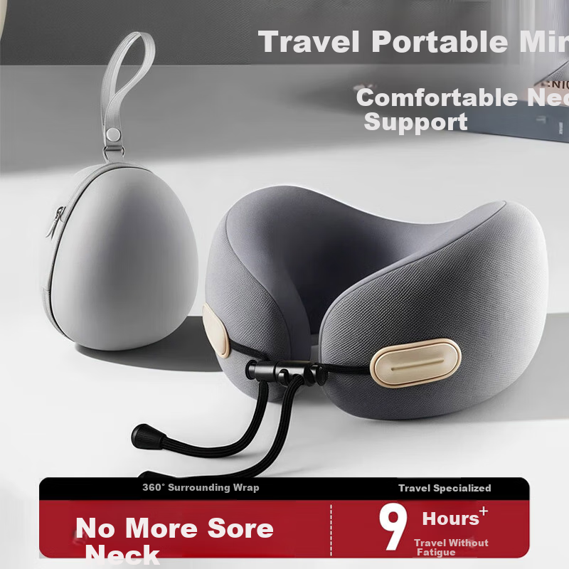 JEPPE [Class A] U-Shaped Neck Pillow, Airplane Pillow, Portable Travel U-Neck Pillow, Office High-Speed Rail Car Nap Neck Support