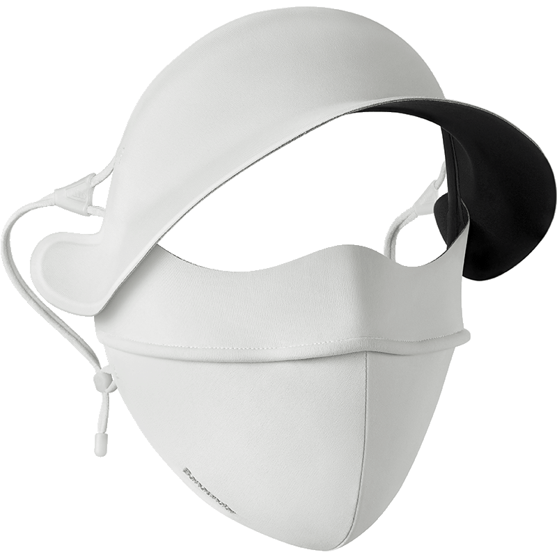 Beneunder Face Protection Full-Face Sun Mask with Brim for Women, Summer Cycling UV-Resistant Breathable Sunscreen Face Shield