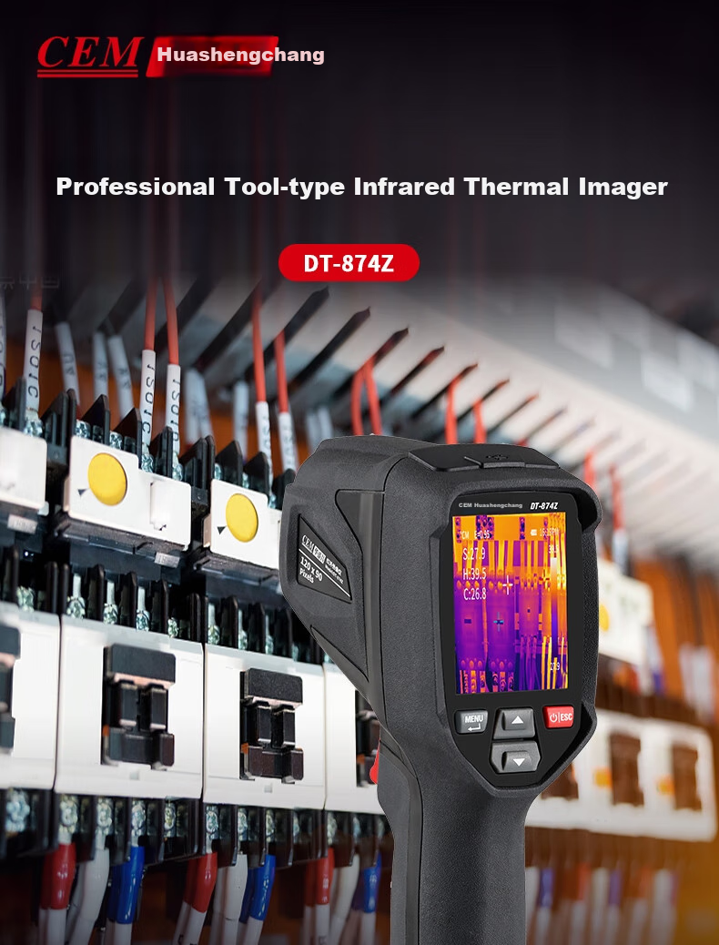 CEM DT-874Z Thermal Imager, High-Precision Infrared Imaging Power Fault Underfloor Heating Leak Detection Thermal Camera 1