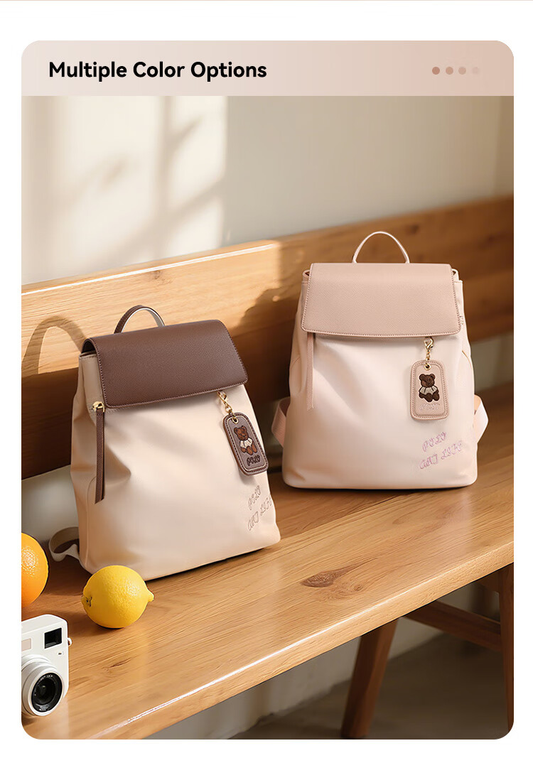 POLO Women's Casual Lightweight Backpack Small Bag iPad Laptop Bag Fashion Commuter Travel Student School Backpack 3