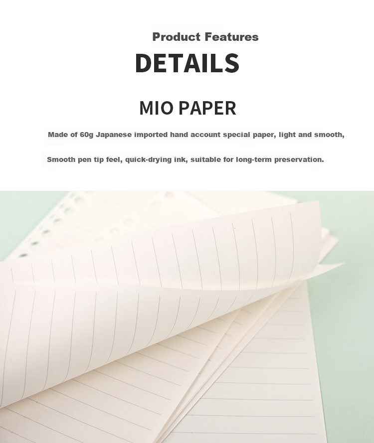 KOKUYO Campus MO Loose-Leaf Planner Notebook Refill Pages, 20 Sheets Landscape Weekly Planner, WCN-CDTAR01 2