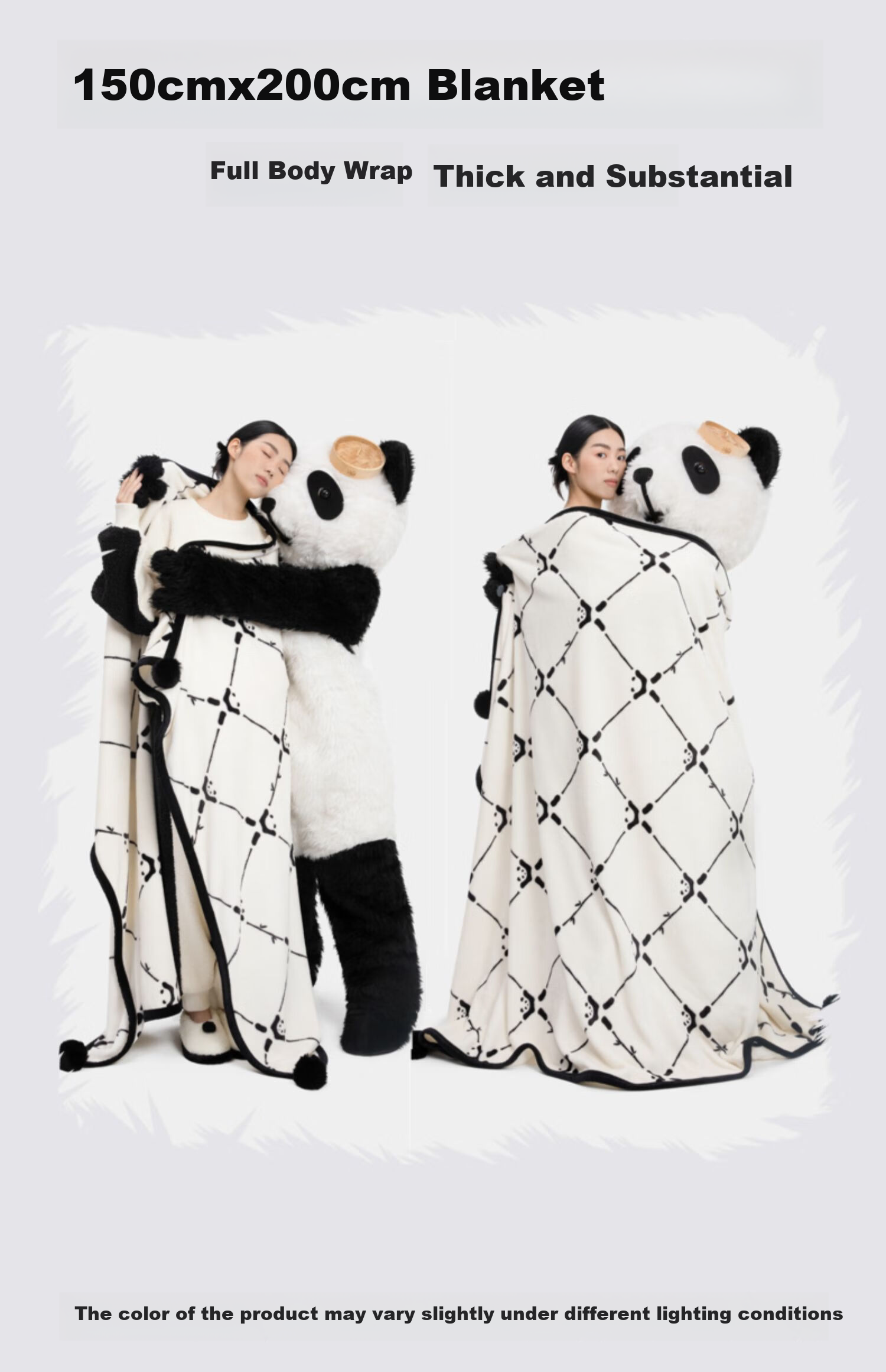 Tbh Panda Pao Pao Taiji Flannel Warm Blanket Nap Throw Air Conditioning Blanket Fragrant Throw Skin-Friendly Velvet Blanket 8
