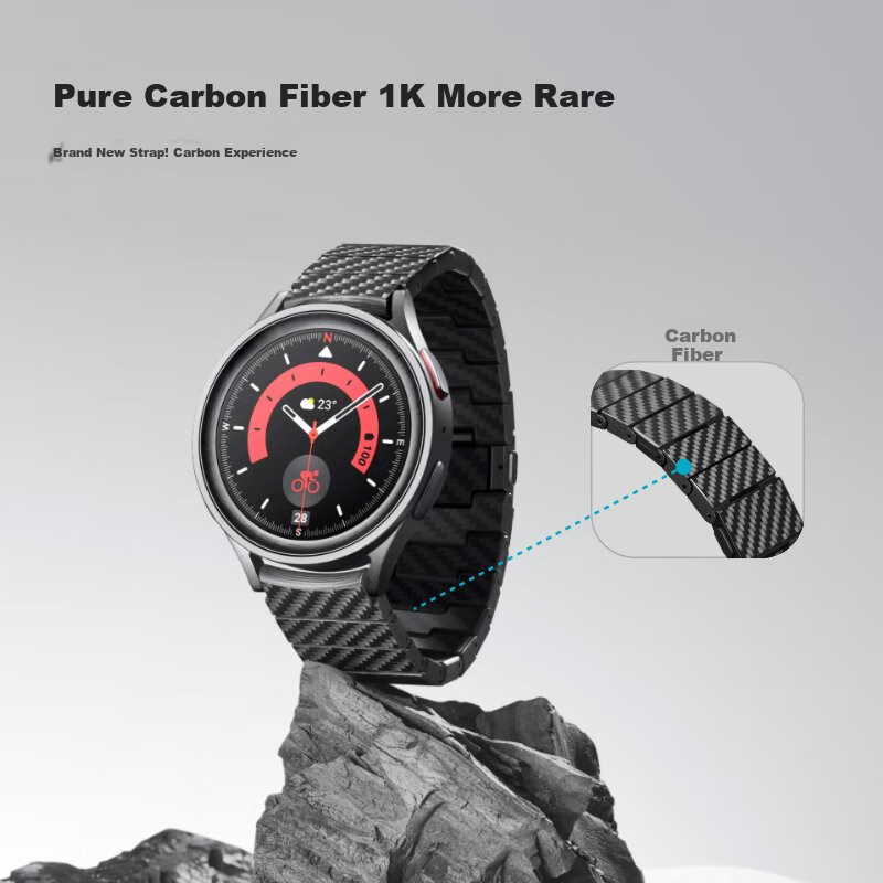 Ремешок PITAKA из углеродного волокна для Samsung Galaxy Watch 7/6/5/4, модный, бизнес-стиль, легкий, удобный, с магнитной застежкой