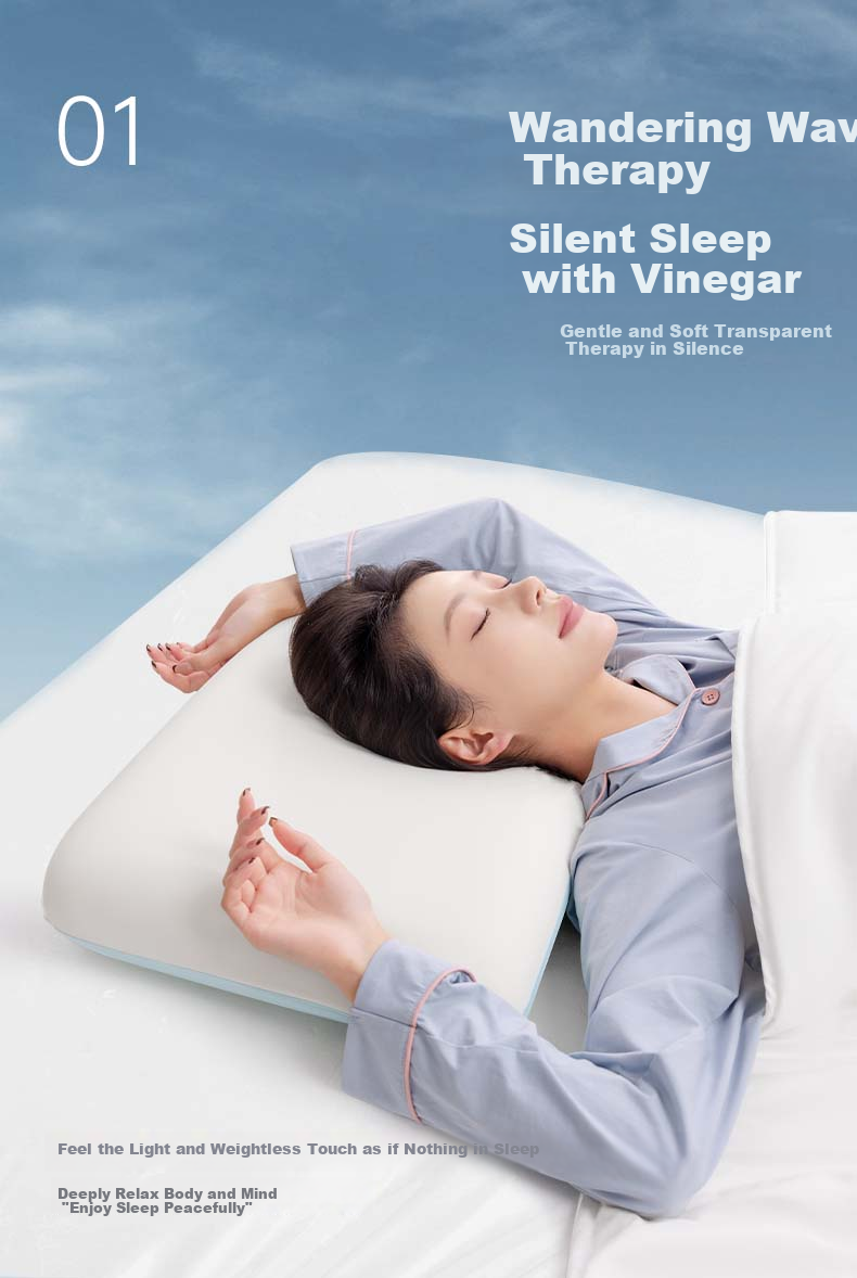 Grace Tidal Memory Foam Pillow Pro, Zero Pressure Slow Rebound Pillow Core, Hotel-Style Adult Neck Support Deep Sleep Pillow 3