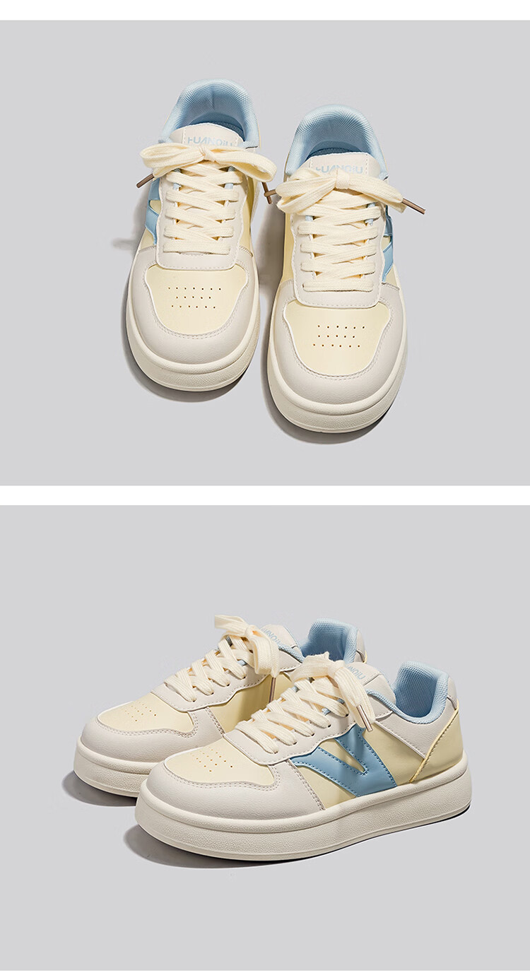 Global Nai Fufu Popular Dopamine Shoes Women 2025 Spring Autumn New White Casual High-Value Sneakers Women 5