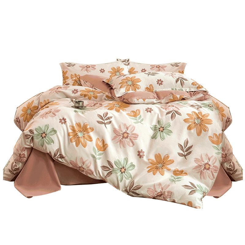 Grace Class A 7A Antibacterial Pure Cotton Duvet Cover 100% Cotton Brushed Thickened Double Duvet Cover Lingxiao Suyu 200*230cm