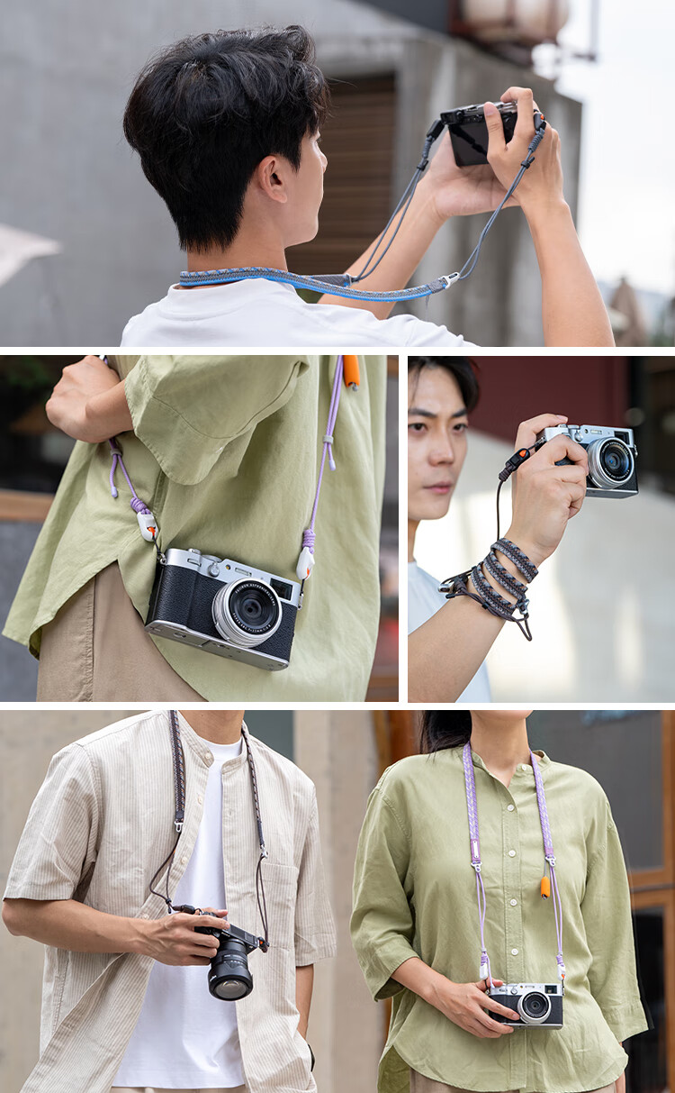 PGYTECH Camera Shoulder Strap Dandelion Slim Quick Release DSLR Strap for Nikon Fujifilm Canon Sony Artistic Twilight Black 2