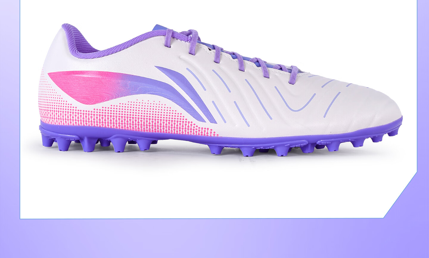 Li-Ning Football Shoes Adult MG Short Studs Unisex Youth Student Professional Competition Training Non-Slip Sports Cleats Size 39 25