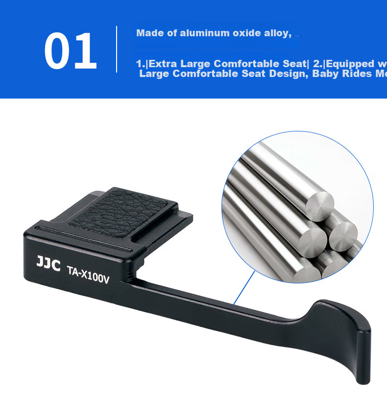 JJC Compatible with Fuji XE4 Hot Shoe Grip X100VI X100V X100F X100T XE3 X-E4 Hot Shoe Cover, Grip, Mirrorless Camera Protective Accessory 2