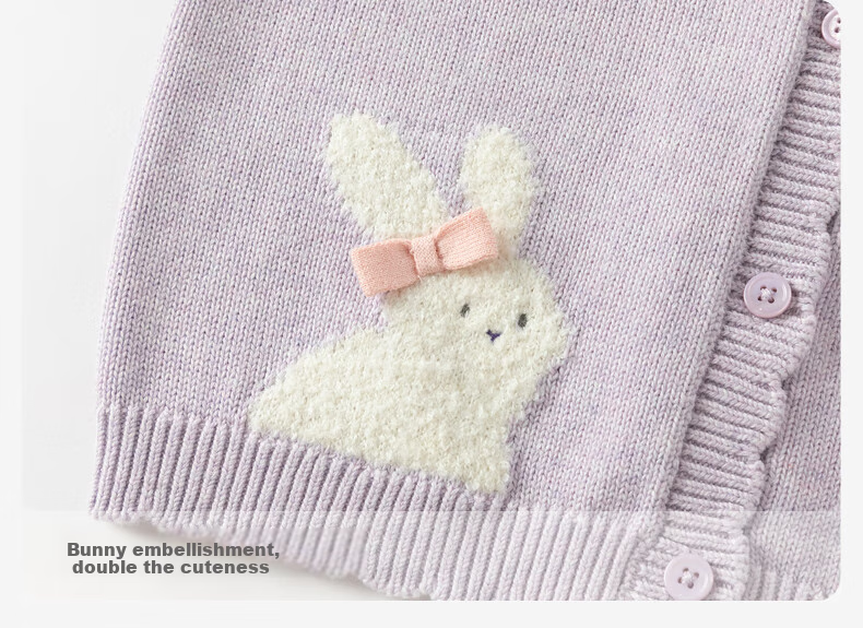 DAVE & BELLA Children's Sweater Cardigan, Girls' Knitted Top, Baby Girl Hooded Cardigan, Autumn Wear 9